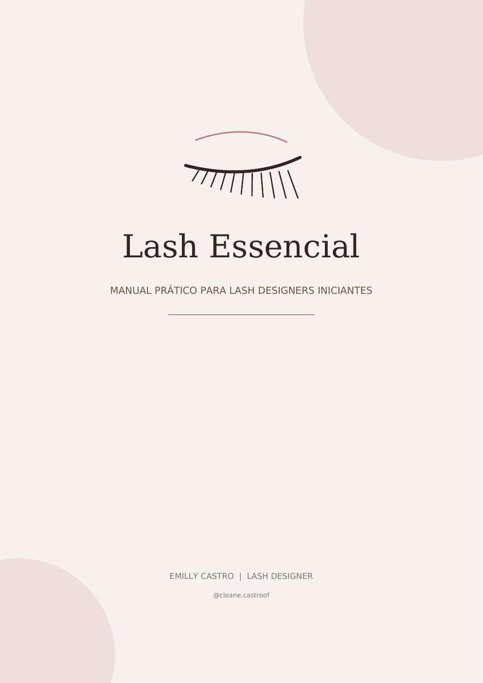 Capa do manual Lash Essencial